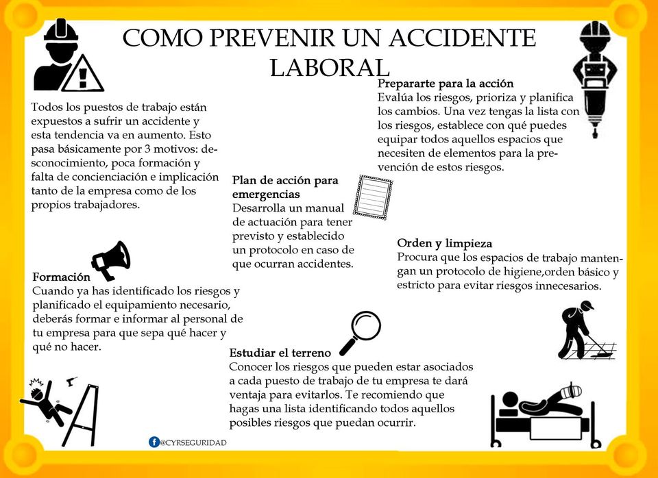 Como prevenir un accidente laboral